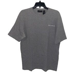 𝅺dkny Jeans Gray Logo Short Sleeve T-Shirt Mens Size L